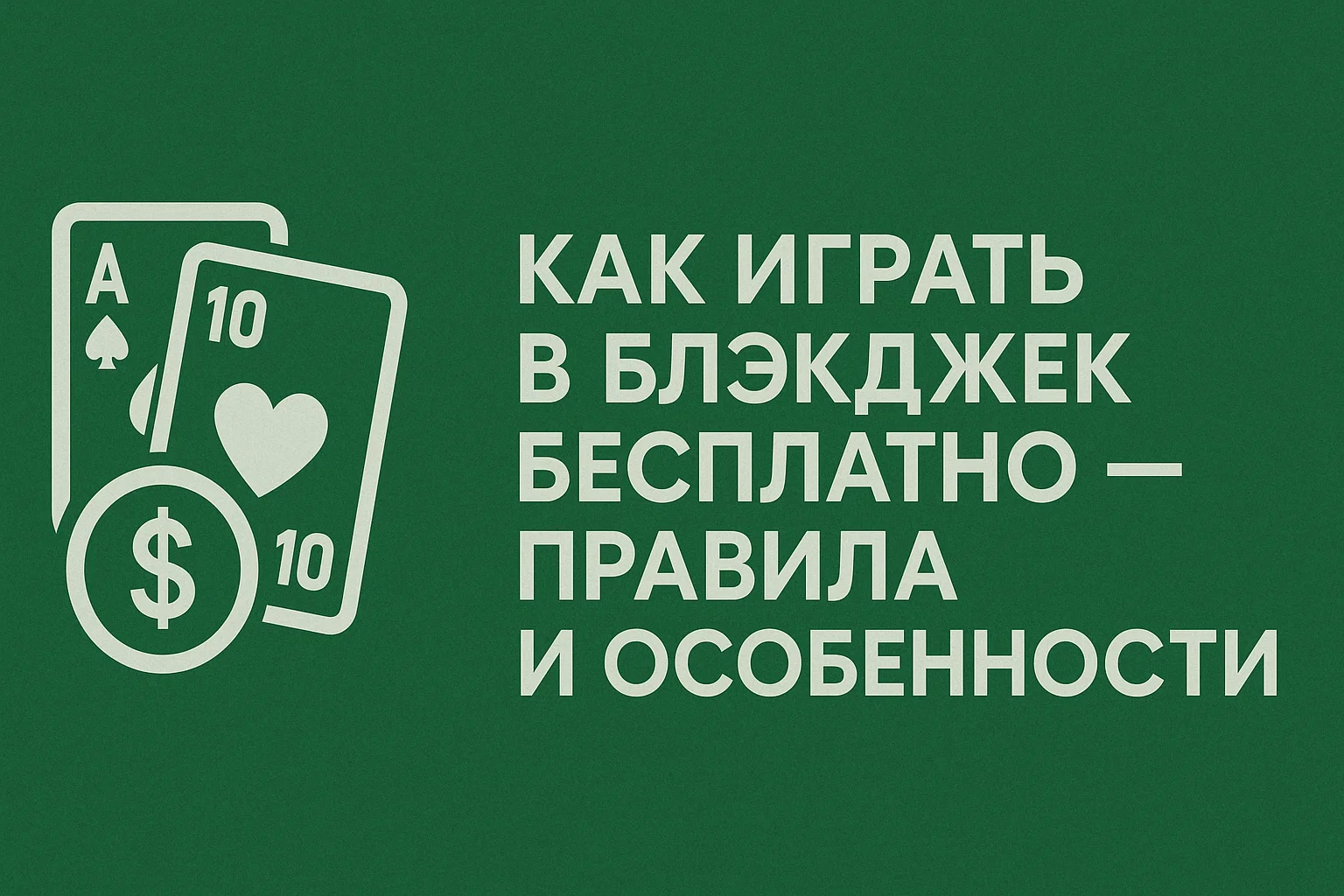 Как играть в блэкджек бесплатно - правила и особенности
